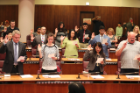 Naturalization Ceremony in City Council Chambers on President's Day, 2017